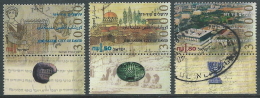 1995 ISRAELE USATO GERUSALEMME CITTA DI DAVIDE CON APPENDICE - T15-4 - Oblitérés (avec Tabs)