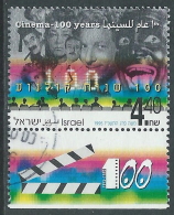 1995 ISRAELE USATO CINEMA CON APPENDICE - T15-5 - Used Stamps (with Tabs)