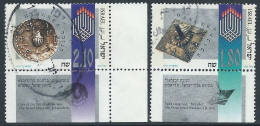 1997 ISRAELE USATO HANUKKA FESTA DELLE LAMPADE CON APPENDICE - T15-7 - Used Stamps (with Tabs)