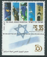 1998 ISRAELE USATO ESPOSIZIONE DEL GIUBILEO CON APPENDICE - T15-8 - Gebruikt (met Tabs)