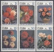 CUBA 3093-3098,unused,flora - Neufs