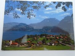 D152812   Switzerland Suisse Krattigen - Thunersee Sigriswiler Rothorn  - Stamp - Krattigen