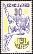 Czechoslovakia / Stamps (1964) 1356: International Winter Universiade (figure Skating); Painter: Nadezda Synecka - Figure Skating