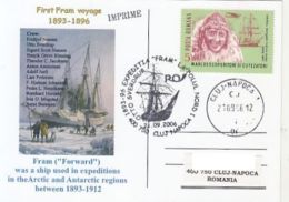 64644- FRAM SHIP ARCTIC EXPEDITION, CREW, SPECIAL POSTCARD, 2006, ROMANIA - Arktis Expeditionen