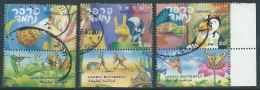 1999 ISRAELE USATO ANIMALI TELEVISIVI PER BAMBINI CON APPENDICE - T16-5 - Used Stamps (with Tabs)