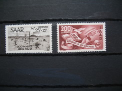 Sarre  PA  N° 12  Et  13  1950   Neuf  * * - Posta Aerea