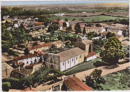 CPSM  En Avion Au Dessus De.....MATHA 17  Eglise St Hérie - Matha