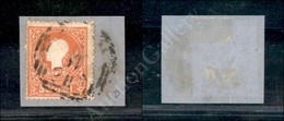 1858 - Rho (pt. 12) - 5 Soldi Rosso (25 - I Tipo) - Su Frammento - Diena (1.650+) - Autres & Non Classés