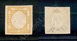 1861 - 20 Grana Giallo (23) - Molto Bello - Diena (750) - Andere & Zonder Classificatie