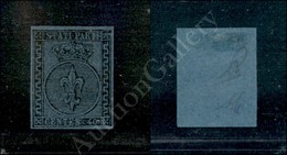 1852 - 40 Cent Azzurro (5) Con Margini Perfetti - Diena (2.500) - Autres & Non Classés