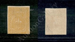 1853 - 5 Cent Giallo Arancio (6) Nuovo Senza Gomma - Tre Ottimi Margini Ma Corto In Basso (6.500) - Autres & Non Classés