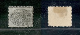 1868 - 3 Cent Grigio (24) - Consuete Lievi Screpolature - Difettoso A Destra In Basso (5.500) - Autres & Non Classés