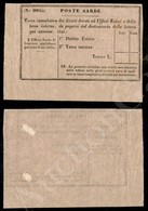1859 - Talloncino Segnatasse (4a) Con Dicitura POSTE SARDE Corta (31 Mm.) - Senza Gomma (300) - Autres & Non Classés