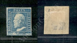 1859 - 2 Grana Azzurro Chiaro (8 - III Tavola - Pos.22) - Nuovo Con Gomma - Ottimi Margini (350) - Autres & Non Classés