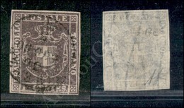 1860 - Governo Provvisorio - 1 Cent Violetto Bruno (17) Con Ottimi Margini - Molto Bello - Diena (1.400) - Autres & Non Classés