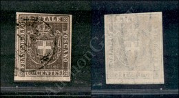 1860 - 10 Cent Bruno (19) Con Grandi Margini E Parte Di Linea Di Riquadro In Basso + Parte Di Vicino A Sinistra - Molto - Sonstige & Ohne Zuordnung