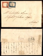Castelnuovo Di Garfagnana (azzurro - Pt.11) - 20 Cent + 40 Cent (15D+16D - Sardegna) Su Parte Di Lettera Per Modena Del - Autres & Non Classés