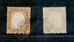 1862 - 10 Cent Arancio Ocra (1h) - Ottima Centratura - Molto Bello - Diena (700++) - Sonstige & Ohne Zuordnung