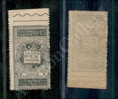 1921 - Non Emesso - 15 Cent Dante (114Ah) Non Dentellato In Alto - Bordo Foglio - Gomma Integra (1.050) - Otros & Sin Clasificación