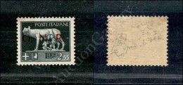 1943 - GNR Brescia - 2,55 Lire (483/A - Varietà A) Con Soprastampa Spaziata + Punt Grosso Dopo N (non Catalogato Per Que - Lombardo-Vénétie