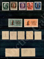 1944 - Genova - La Serie Completa Con Espressi (491/495 + E21/E22) - Gomma Integra - Cert. Oliva - Lombardo-Venetien