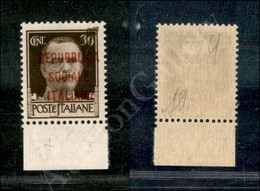 1944 - 30 Cent (492BA) Con Soprastampa Tipo M - Bordo Foglio - Gomma Integra (550) - Lombardo-Venetien