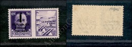 1944 - 50 Cent Marina (33B - Propaganda) Con Soprastampa Tipo K Sull'effige - Gomma Integra - Cert. AG (650) - Lombardo-Venetien