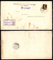 Alpenvorland - 10 Cent Imperiale (245) Su Piego Da Bressanone A Natz-Schabs Del 18.08.44 - Cert. Chiavarello - Lombardo-Venetien