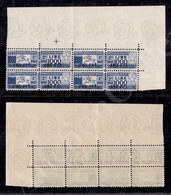 1954 - Cavallino 1000 Lire (26/I - Pacchi Postali) Dentellatura 13 1/4 Lineare - Quartina Angolare - Gomma Integra - Spl - Andere & Zonder Classificatie