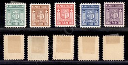 1944 - Prima Tiratura Dent 11 1/2 (1a/5a) - Serie Completa (800) - Sonstige & Ohne Zuordnung