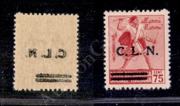 Torino - 1945 - 75 Cent (CEI 14) Con Decalco Della Soprastampa - Gomma Integra - Cert. AG - Otros & Sin Clasificación