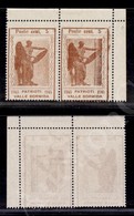 1945 - Coppia Angolare Del 5 Cent Vittoria (9bb) Con Filigrana Lettere - Senza Gomma (700) - Autres & Non Classés