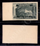 1946 - 45 Groszy Verde (5B/I) Carta Giallastra Spessa - Bordo Foglio - Lombardije-Venetië