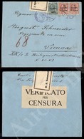5 Cent Venezia Giulia (21) + Due 10 Cent Su 10 C. Trentino (4) Su Busta Da Trieste A Vienna Del 4.3.19 - Autres & Non Classés