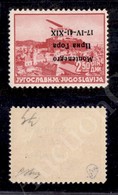 1941 - 2,50 Din Carminio (4a - P.Aerea) Con Soprastampa Capovolta - Gomma Integra - Oliva (375+) - Autres & Non Classés