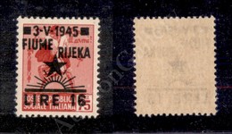Fiume - 1945 - 16 Lire Su 75 Cent (21) Senza Filigrana - Gomma Integra - Cert. AG (350) - Autres & Non Classés