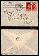 Coppia Del 75 Cent (25) Su Aerogramma Da Massaua A Napoli Del 11.6.38 - Autres & Non Classés