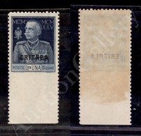 1925 - 1 Lira Giubileo (97a) Non Dentellato In Basso - Gomma Integra - Molto Bello - Diena + Cert. AG (2.250) - Autres & Non Classés