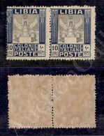 1921 - Coppia Del 10 Lire (32xa/32a) Dentellati 14x13 Con Pezzo Di Sinistra Senza Filigrana - Gomma Integra - Raro Insie - Autres & Non Classés