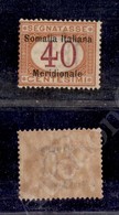 1906 - 40 Cent (5 - Segnatasse) - Gomma Integra - Cert. AG (1.000) - Autres & Non Classés