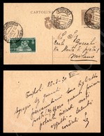 Intero Postale 30 Cent (C16/Libia) + 20 Cent Nozze (61) Da Tripoli A Milano Del 25.3.30 - Autres & Non Classés