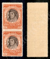 1946 - 1,50 Lire Concilio Di Trento (115l) - Coppia Non Dentellata Al Centro - Gomma Integra (700) - Lombardo-Venetien