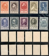 1952 - Congresso Mondiale Poste (929/940) - Serie Completa Di 12 Valori - Gomma Integra (300) - Autres & Non Classés