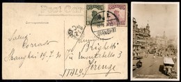 4 Cent + 5 Cent (Mich.193/194) - Cartolina Da Shanghai A Firenze Del 19.7.1930 - Autres & Non Classés