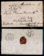 Francia - Lettera Da Marsiglia Per L'Irlanda Del 23.1.1837 - Tassata Per Il Traghetto - All'interno Cenni Riguardanti Il - Otros & Sin Clasificación