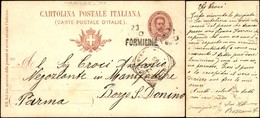 Formigine (MO) Lineare + Muto A Data Entrambi Annullatori - Intero Postale (C25) Per Borgo S.Donnino Del 23.8.99 - Autres & Non Classés