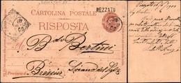 Rezzato (BS) Lineare + Muto A Data Annullatore - Intero Postale (C26) Per Brescia Del 16.8.03 - Autres & Non Classés