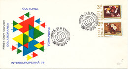 Romania FDC 28-4-1975 Intereuropa Set Of 2 With Cachet - FDC