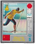 7215 Guinea Equatoriale 1972 XI Olimpiadi Invernali Sapporo  ORO Sci Fondo V.P. Venedin Nuovo MNH - Winter 1972: Sapporo