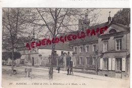 72 - MAMERS - L' HOTEL DE VILLE  LA BIBLIOTHEQUE ET LE MUSEE 1914 - Mamers